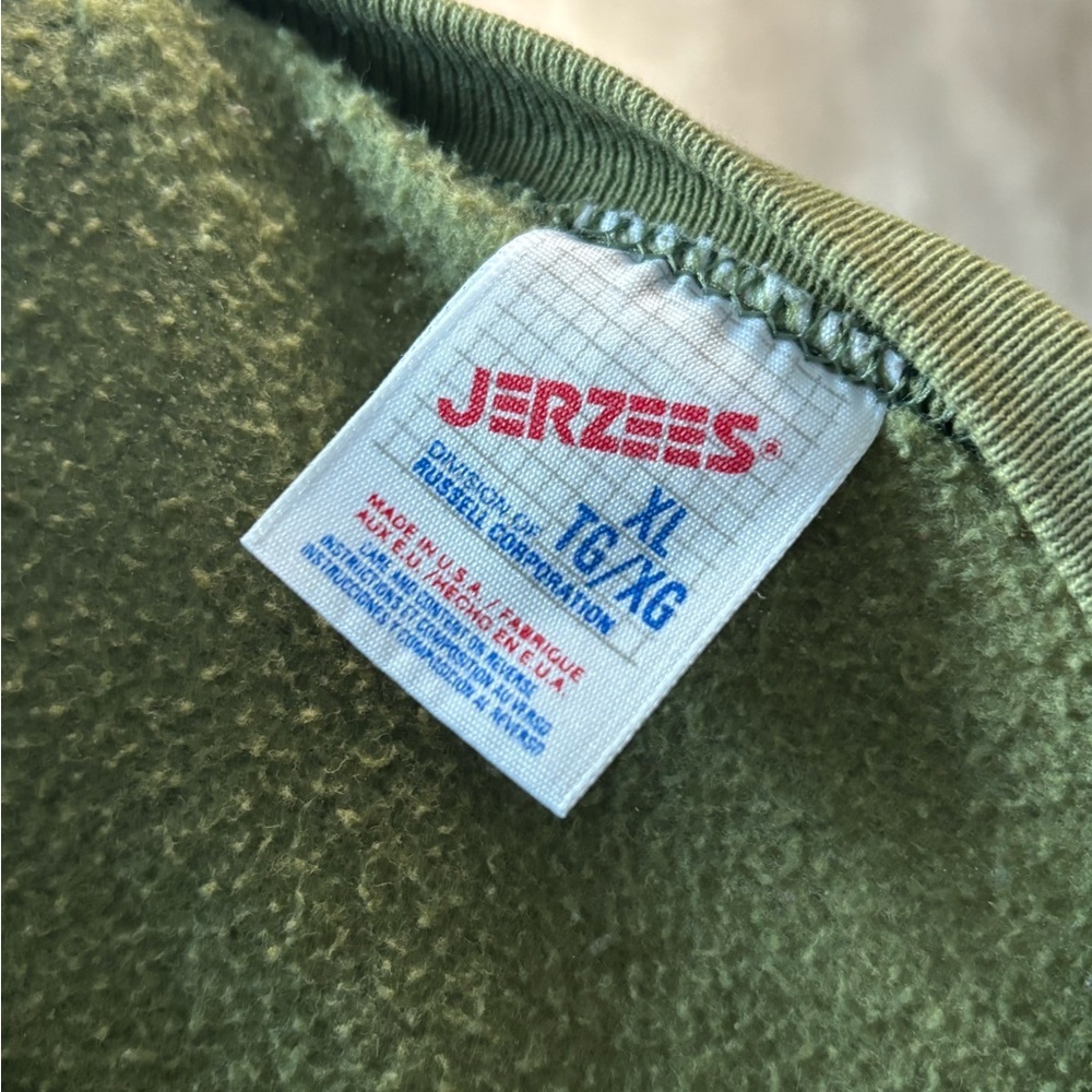 Vintage JERZEES Ocean City Maryland Sweater Mens XL Green - Picture 3 of 3